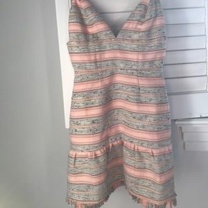 Lovers + Friends Heidi Mini dress in Multi Stripe